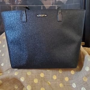 Kate Spade Black Glitter Bag